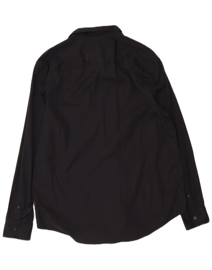 CALVIN KLEIN Herreskjorte Medium Sort Bomuld