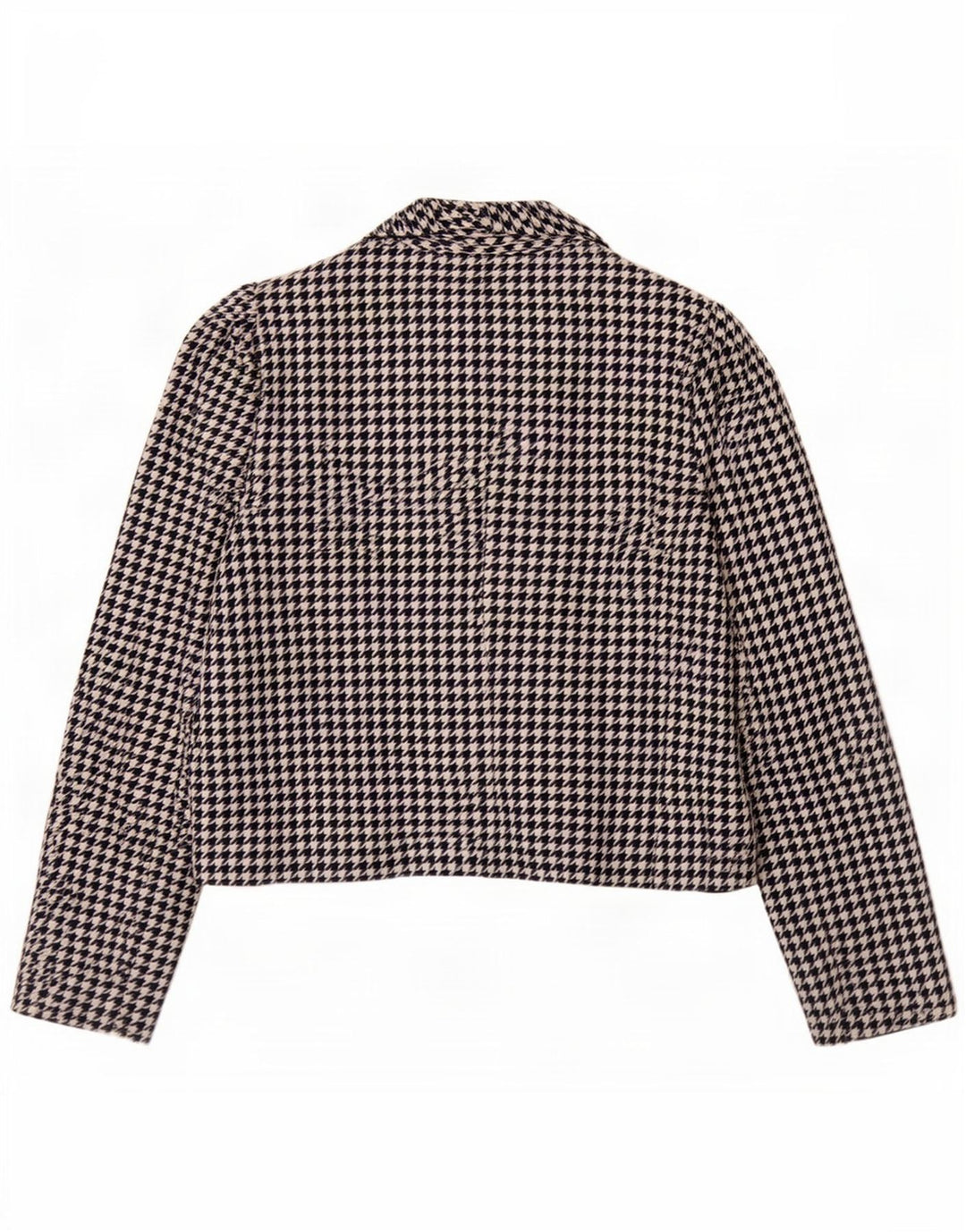 Mona Dame 2 Button Blazer Jacket UK 12 Medium Navy Blue Houndstooth