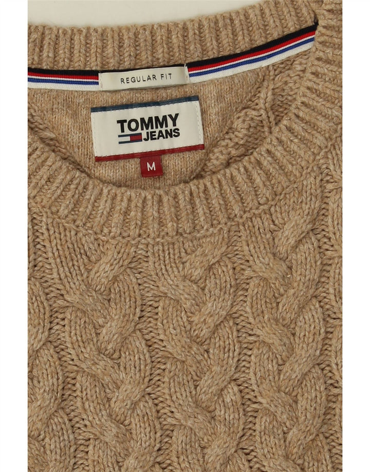Tommy Hilfiger Herre Regular Fit Crew Neck Jumper Sweater Medium Beige