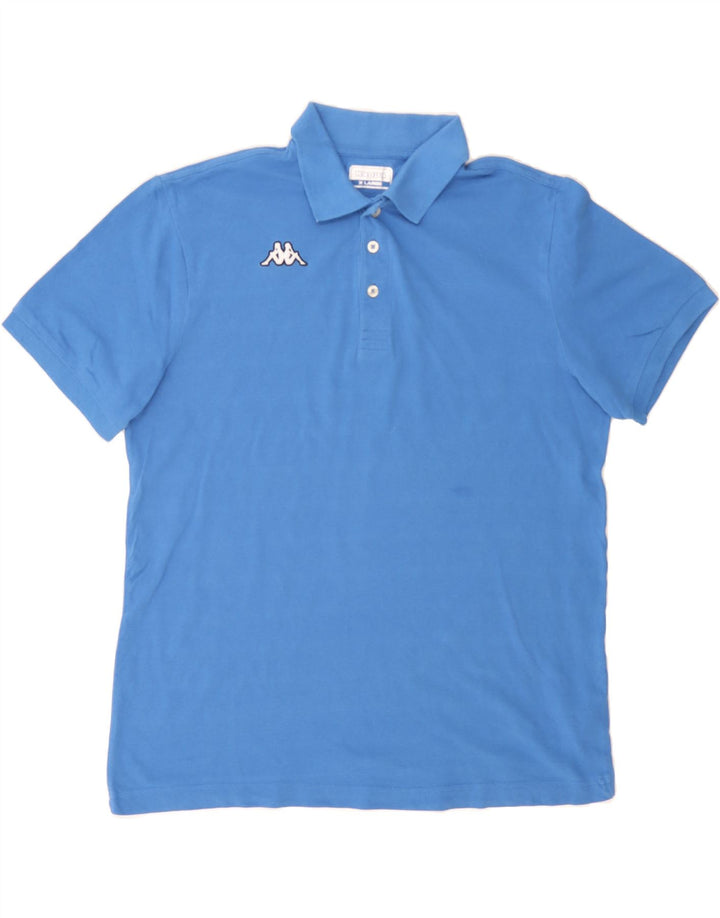 KAPPA Mens Polo Shirt XL Blue Cotton Vintage Kappa and Second-Hand Kappa from Messina Hembry 