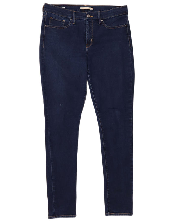 Levi's Womens 311 Shaping Skinny Jeans W31 L32 Navy Blue Cotton