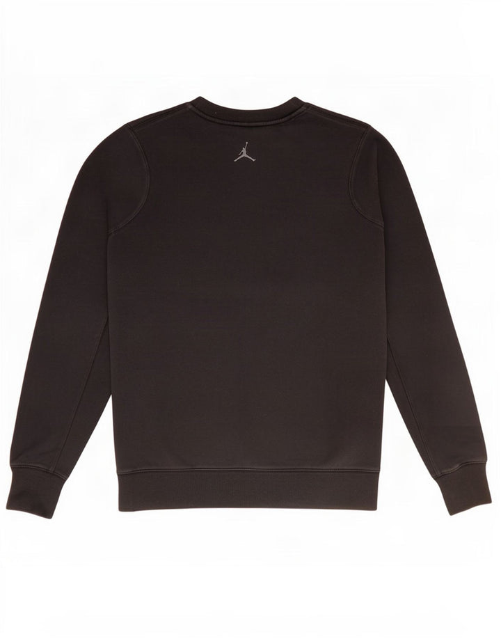 Jordan Herre grafisk sweatshirt jumper stor sort bomuld
