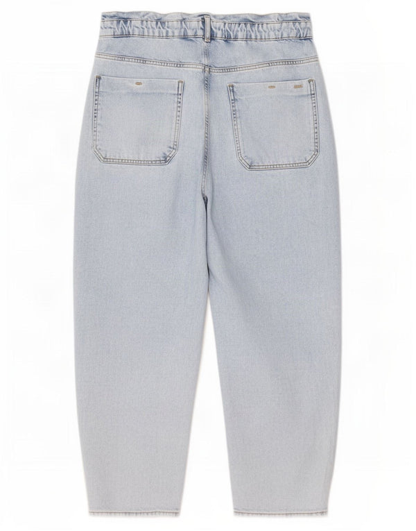 Zara Womens High Rise Tapered Jeans EU 44 XL W34 L26 Hvid