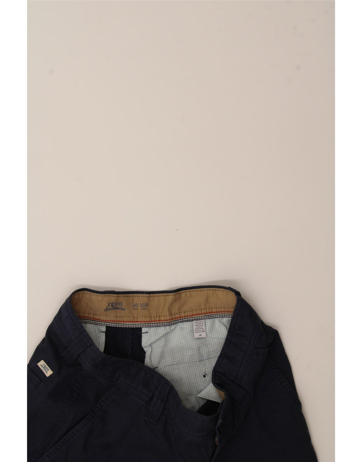 IZOD Mens Chino Shorts W30 Medium  Navy Blue Cotton Vintage Izod and Second-Hand Izod from Messina Hembry 