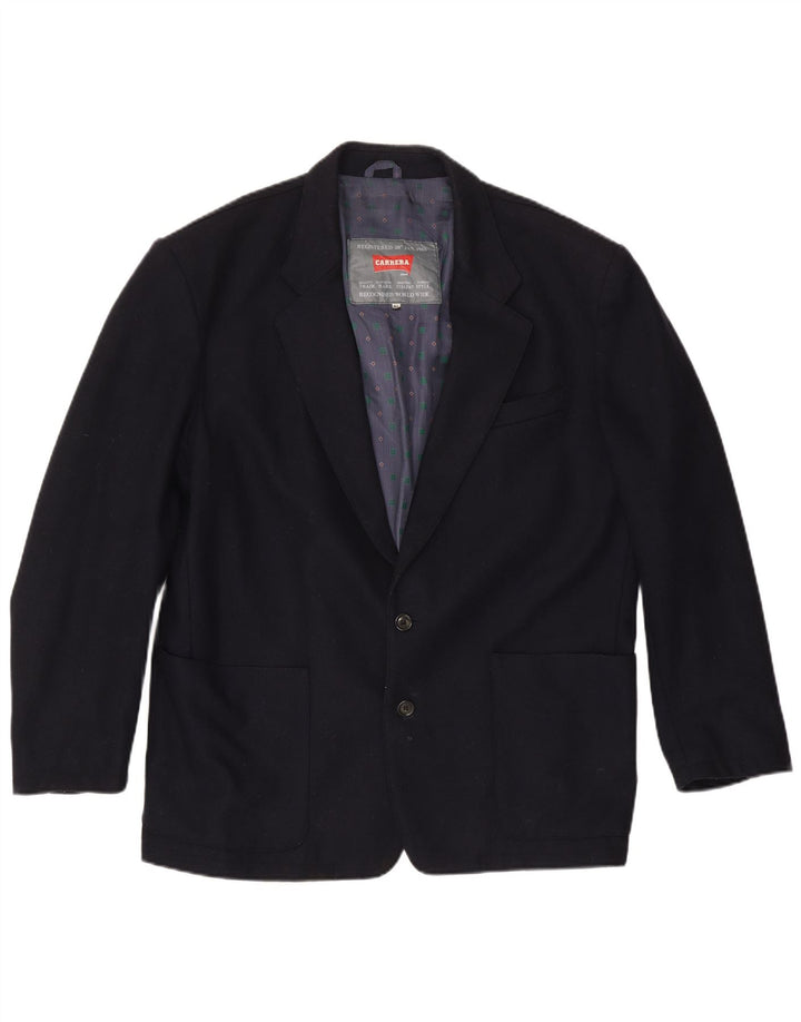 Carrera Herre 2-knaps blazerjakke UK 42 XL Marineblå Uld