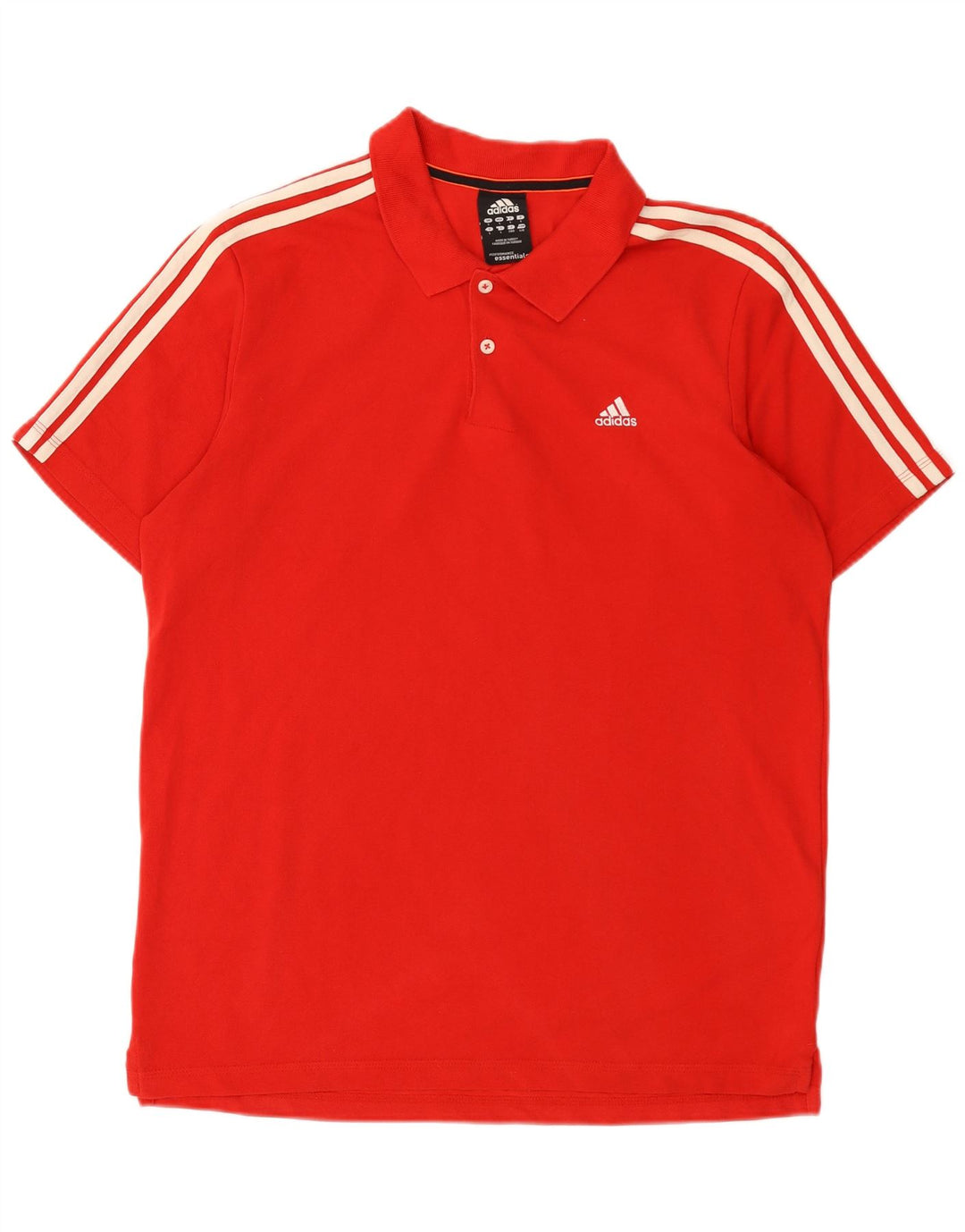 Adidas Herre Climalite Polo Shirt Stor Rød Bomuld