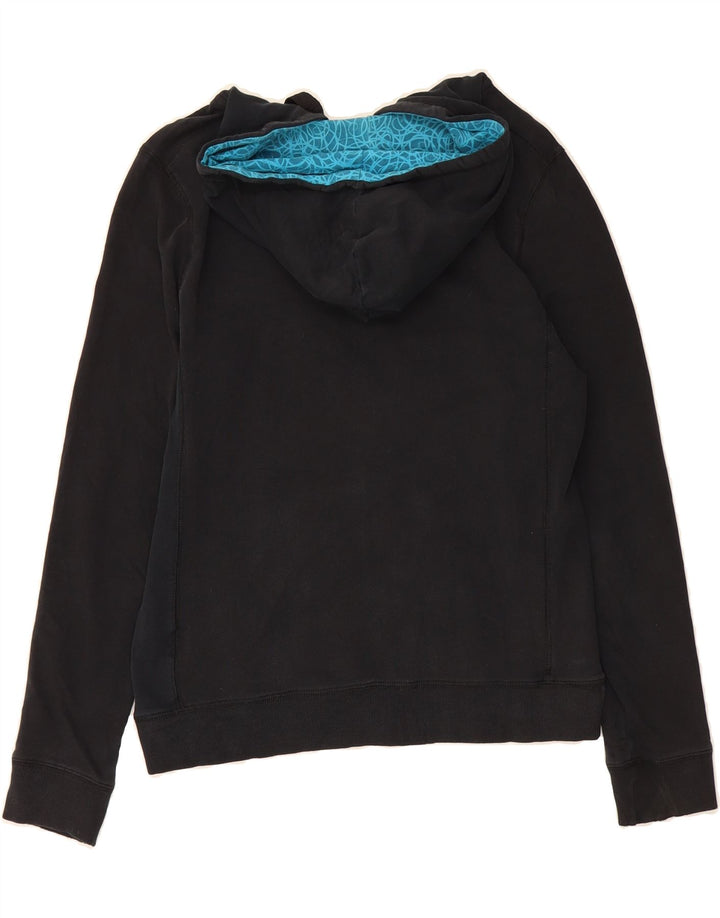 CHAMPION Womens Zip Hoodie Sweater UK 14 Medium Black Cotton Vintage Champion and Second-Hand Champion from Messina Hembry 
