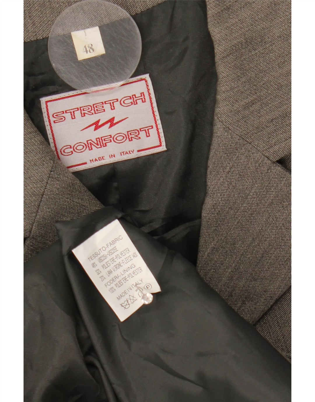 Vintage overfrakke til kvinder IT 48 XL Grå viskose