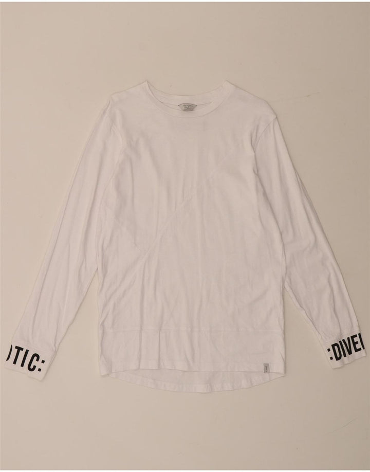 Jack & Jones Herre grafisk top langærmet lille hvid
