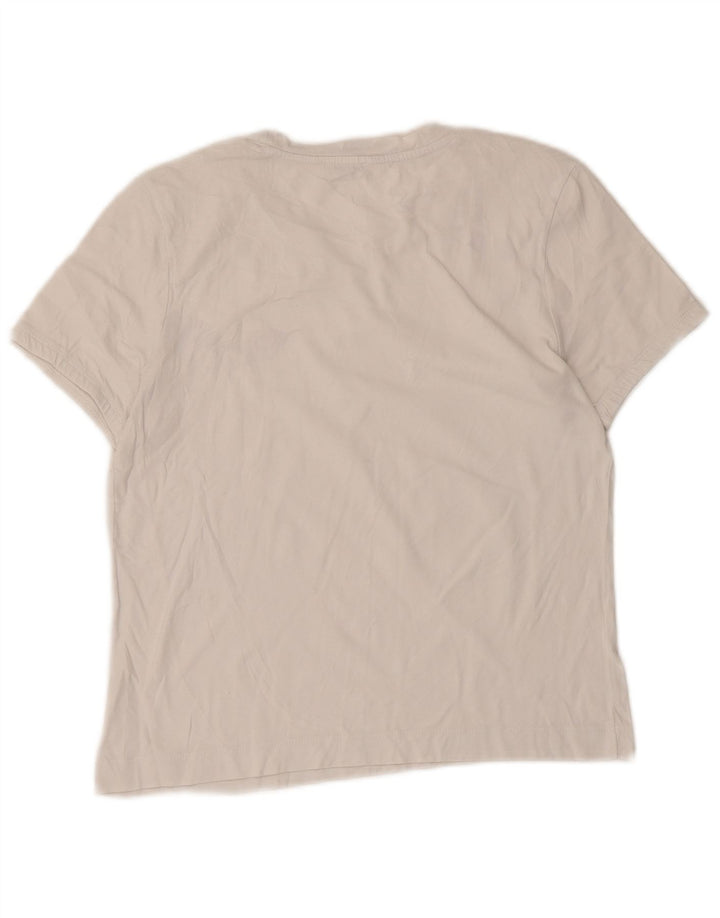 Zara T-Shirt Top UK 12 Medium Hvid