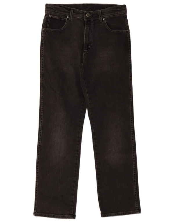 Wrangler Herre Texas Stretch Straight Jeans W32 L30 Sort Bomuld