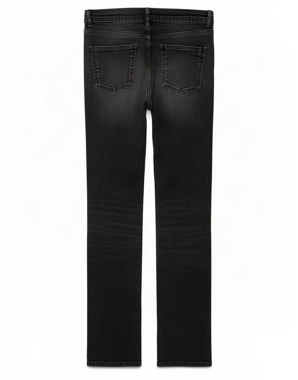 Marks & Spencer Dame Straight Jeans UK 14 Large W32 L28 Black Bomuld