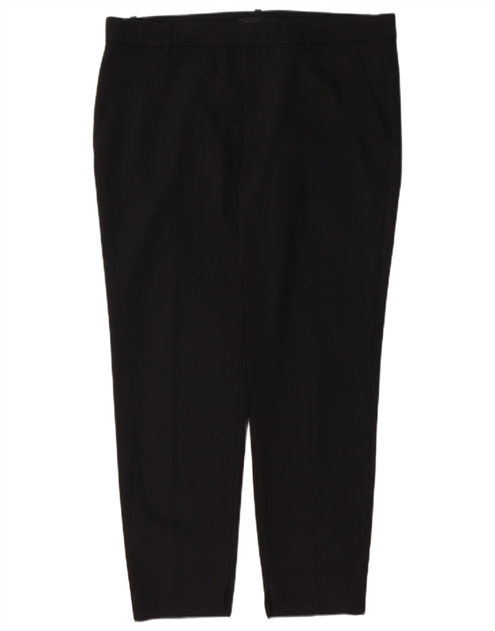 Zara Dame Slim Chino Bukser XL W32 L26 Sort Polyester