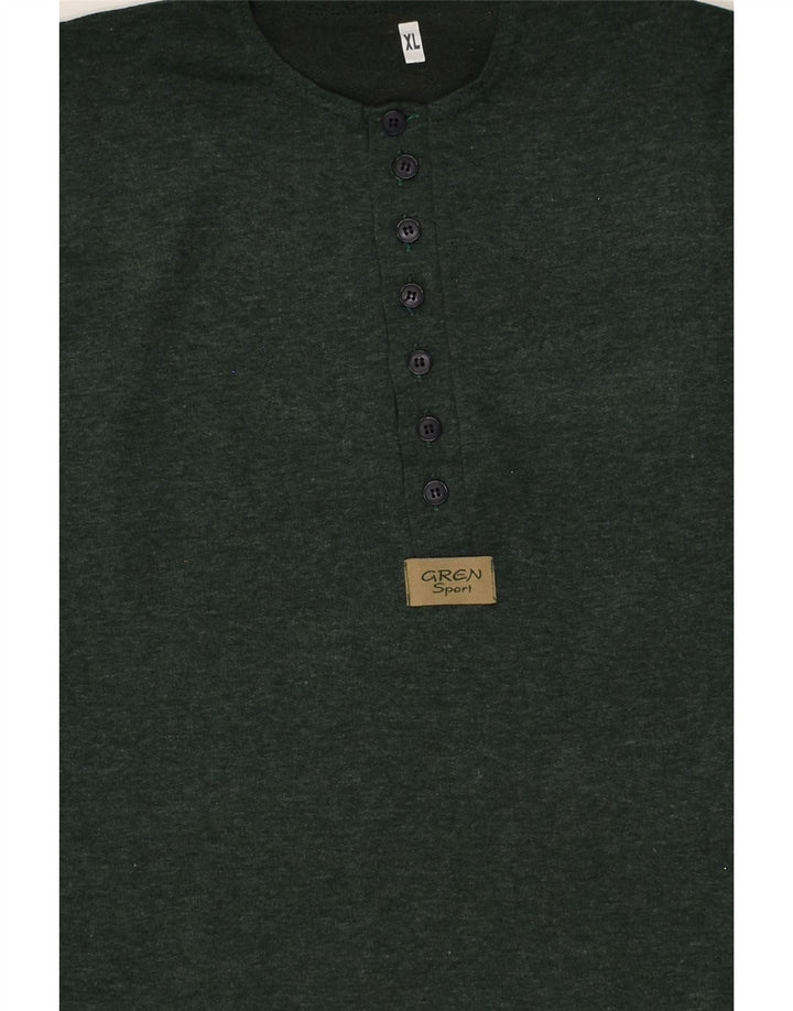 VINTAGE Mens T-Shirt Top XL Green Cotton | Vintage Vintage | Thrift | Second-Hand Vintage | Used Clothing | Messina Hembry 