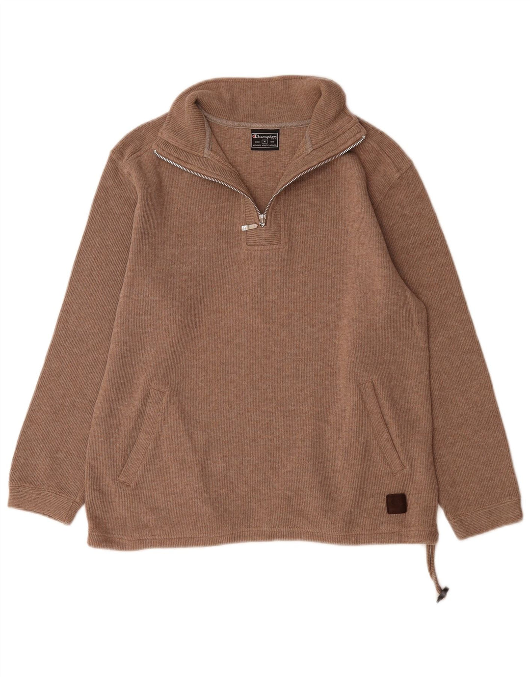 Champion Dame Sweatshirt med lynlås i DK 14 Medium Brun Bomuld
