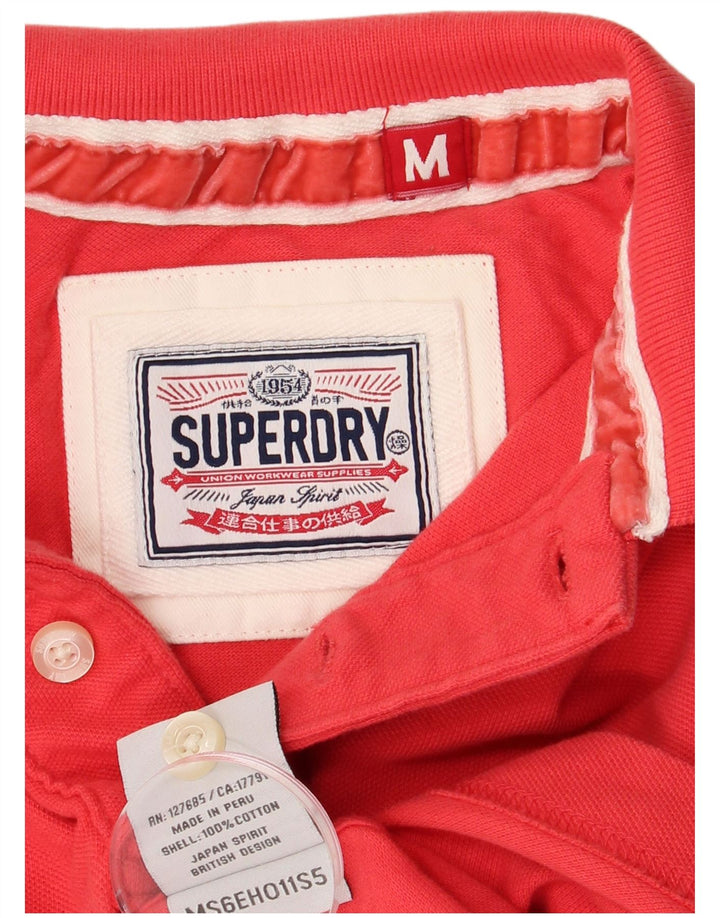 SUPERDRY Poloshirt til mænd Medium rød bomuld