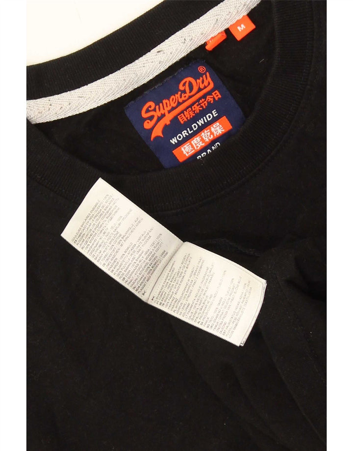 Superdry T-shirt top mellem sort bomuld til mænd