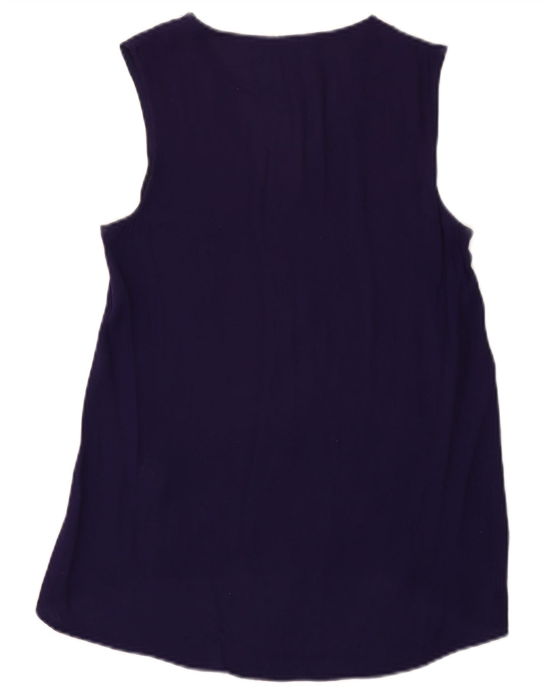 Zara Dame Bluse Top UK 10 Small Navy Blue Polyester
