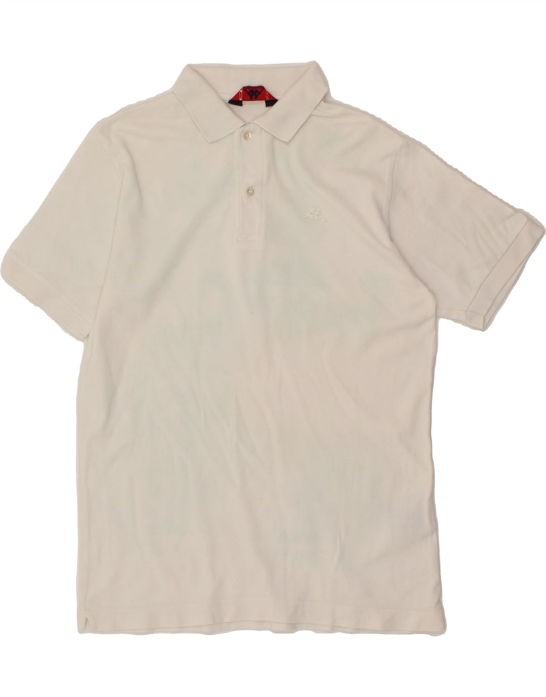 KAPPA Mens Polo Shirt Small White Cotton Vintage Kappa and Second-Hand Kappa from Messina Hembry 