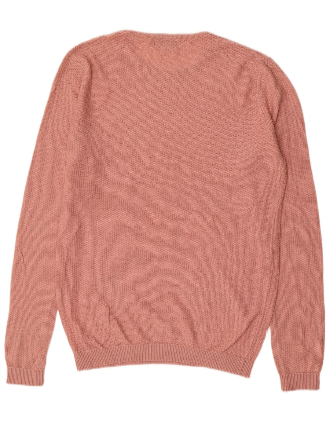 Zara Herre Crew Neck Jumper Sweater Medium Pink Akryl
