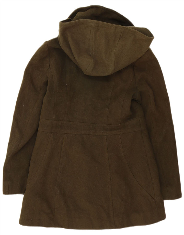 Nautica Dame Hætte Dobbeltradet Frakke UK 12 Medium Khaki Classic
