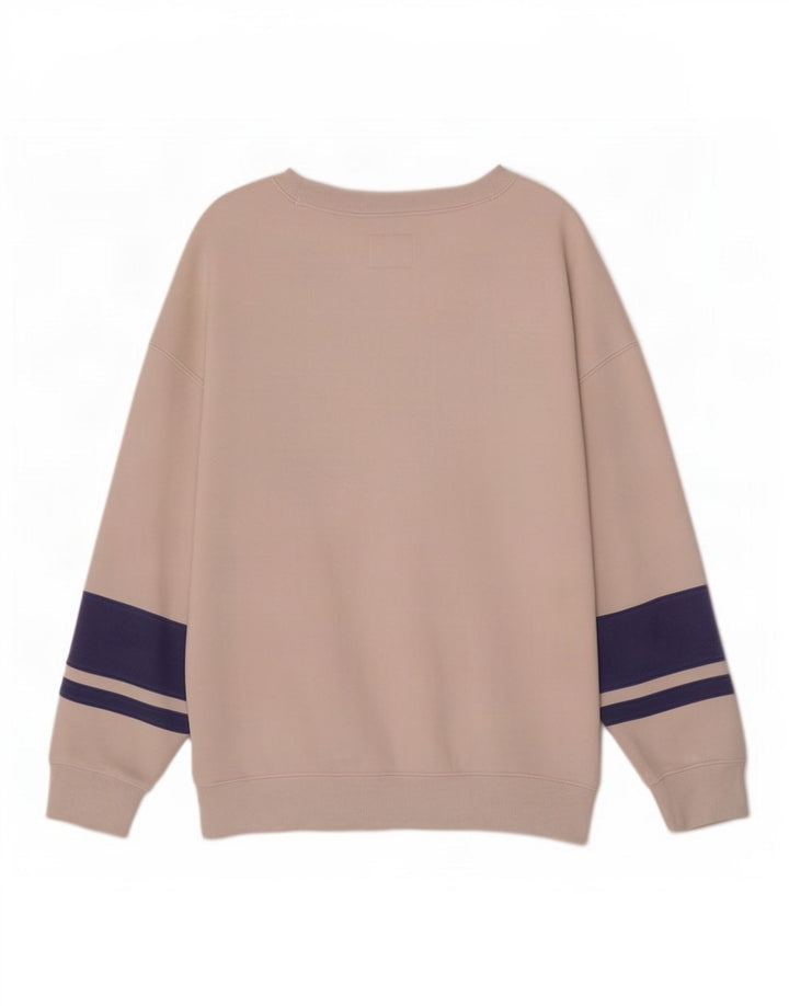 Abercrombie & Fitch Sweatshirt Jumper til mænd Large Off White Colourblock