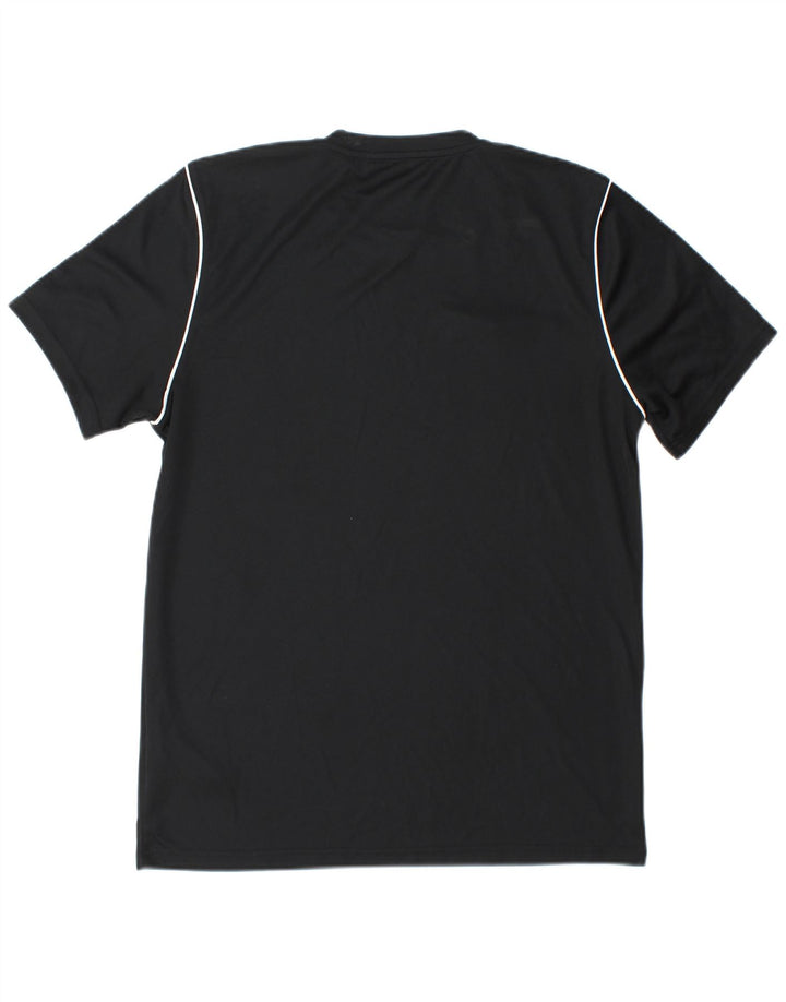 Nike Herre Dri Fit Slim Fit T-shirt Top Stor sort polyester