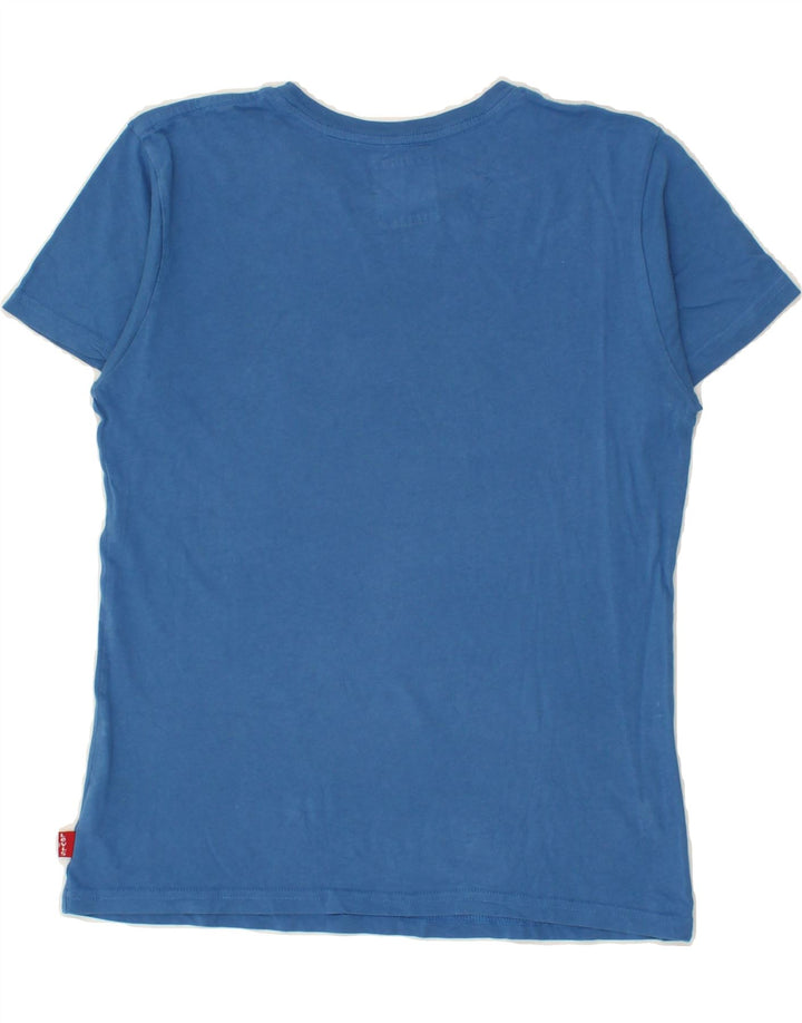 LEVI'S Boys Graphic T-Shirt Top 13-14 Years Blue Cotton Vintage Levi's and Second-Hand Levi's from Messina Hembry 