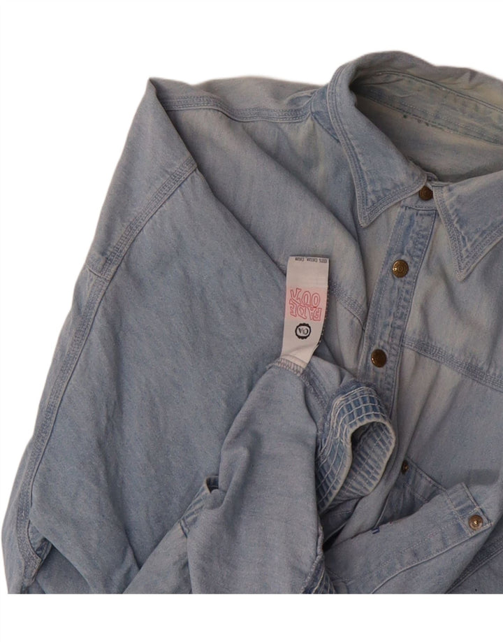 C&A Mens Short Sleeve Pullover Shirt XL Blue Cotton Vintage C&A and Second-Hand C&A from Messina Hembry 