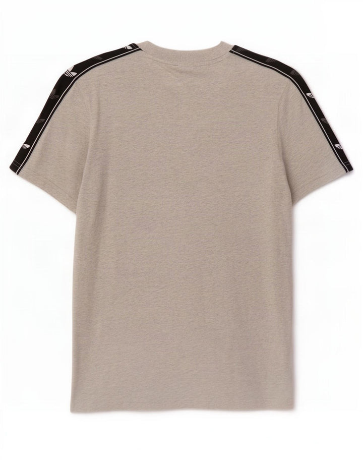 Adidas Grafisk T-shirt top mellem grå farveblok til mænd