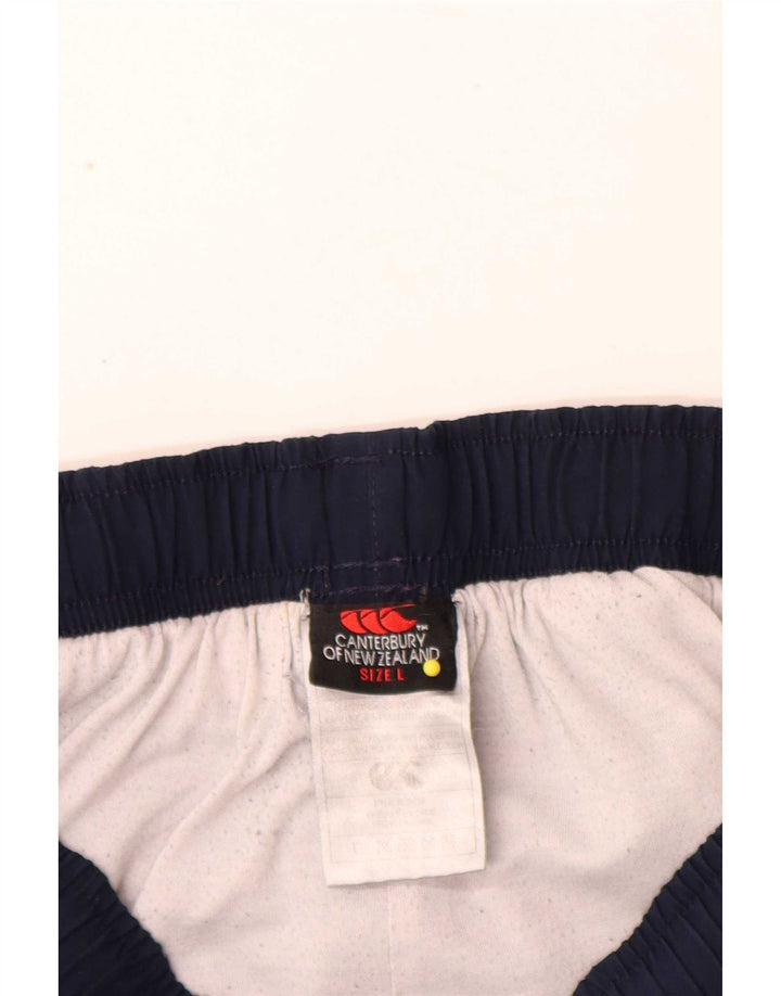 Canterbury Herre Grafisk Windbreaker Bukser Large Navy Blue Polyester