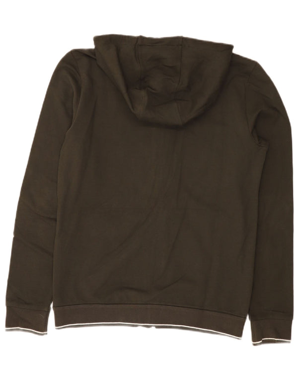 Armani Exchange Herre hættetrøje med lynlås XS Khaki Bomuld