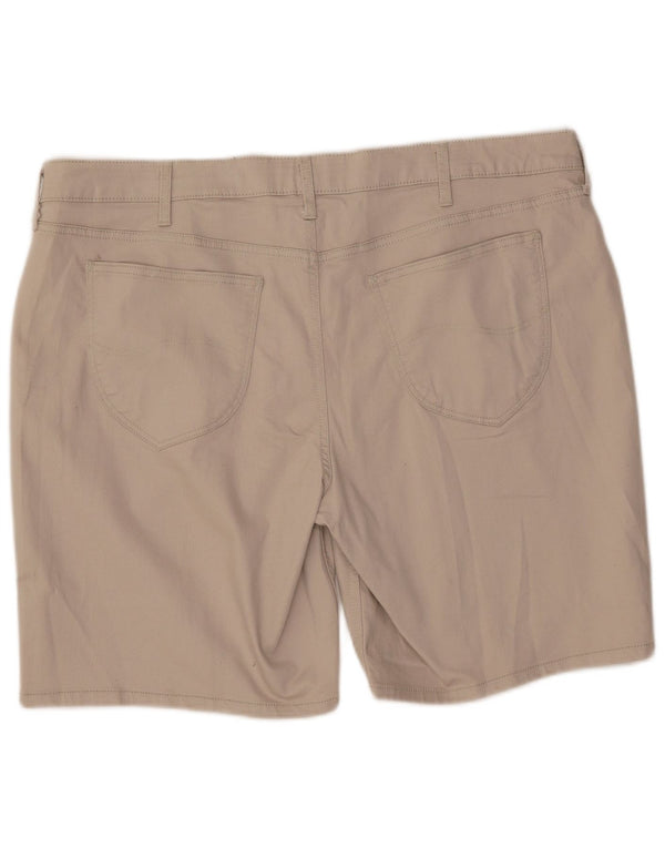 LEE kvinders ryttere mellemhøje bermudashorts US 22 3XL W44 beige bomuld
