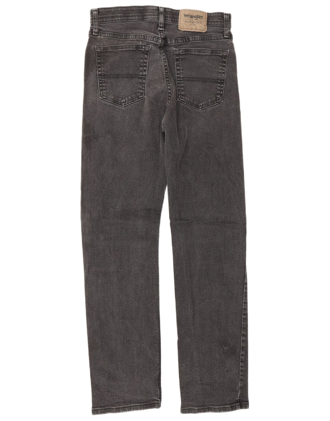 Wrangler Straight Jeans til mænd W28 L30 Grå bomuld