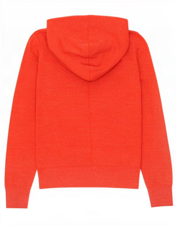 Nike grafisk hættetrøje til damer UK 10 Small Orange Flecked Bomuld