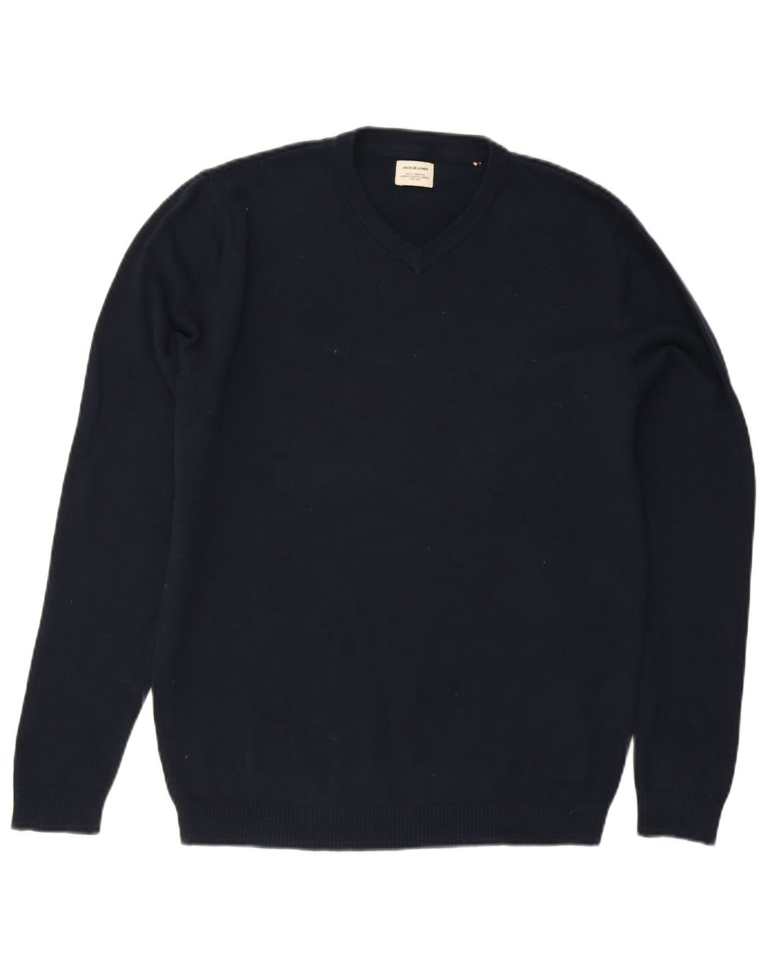 Jack & Jones Herre V-hals sweater lille marineblå bomuld