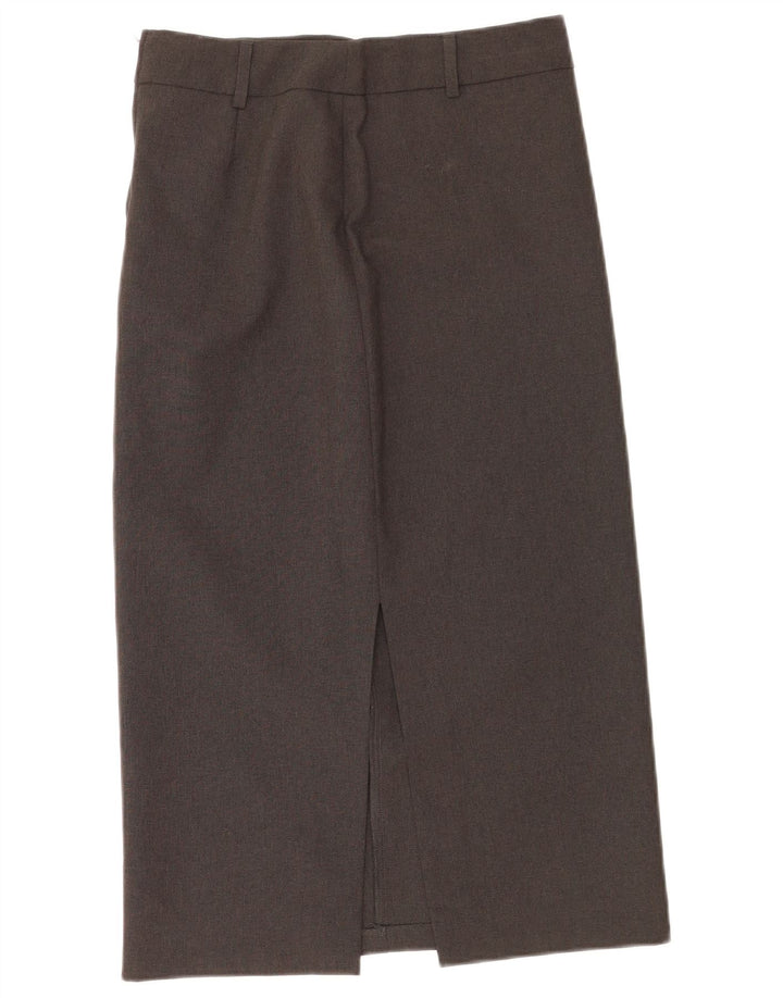 Benetton Midi lige nederdel til kvinder IT 40 Small W26 Grå polyester