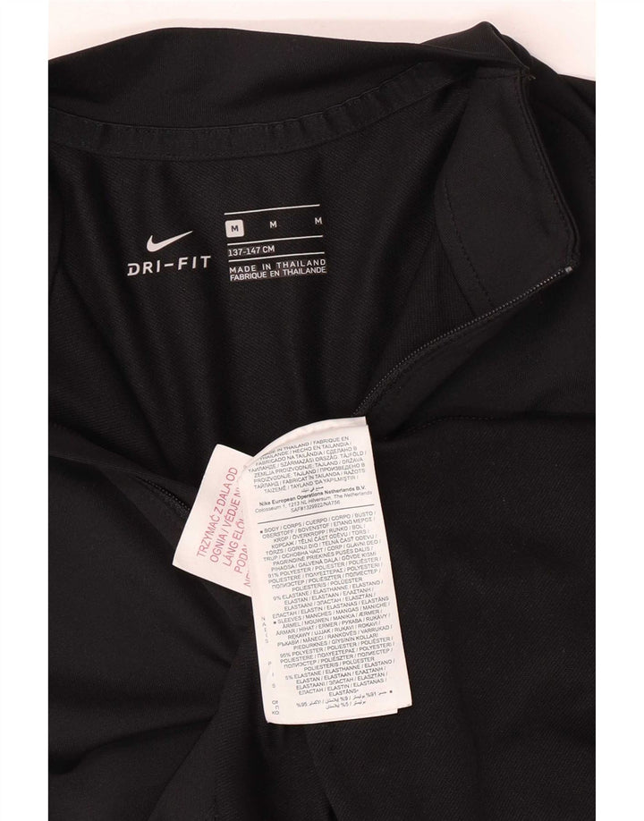 Nike Boys Zip Neck Regular Tracksuit Top 10-11 år Medium Black Sports