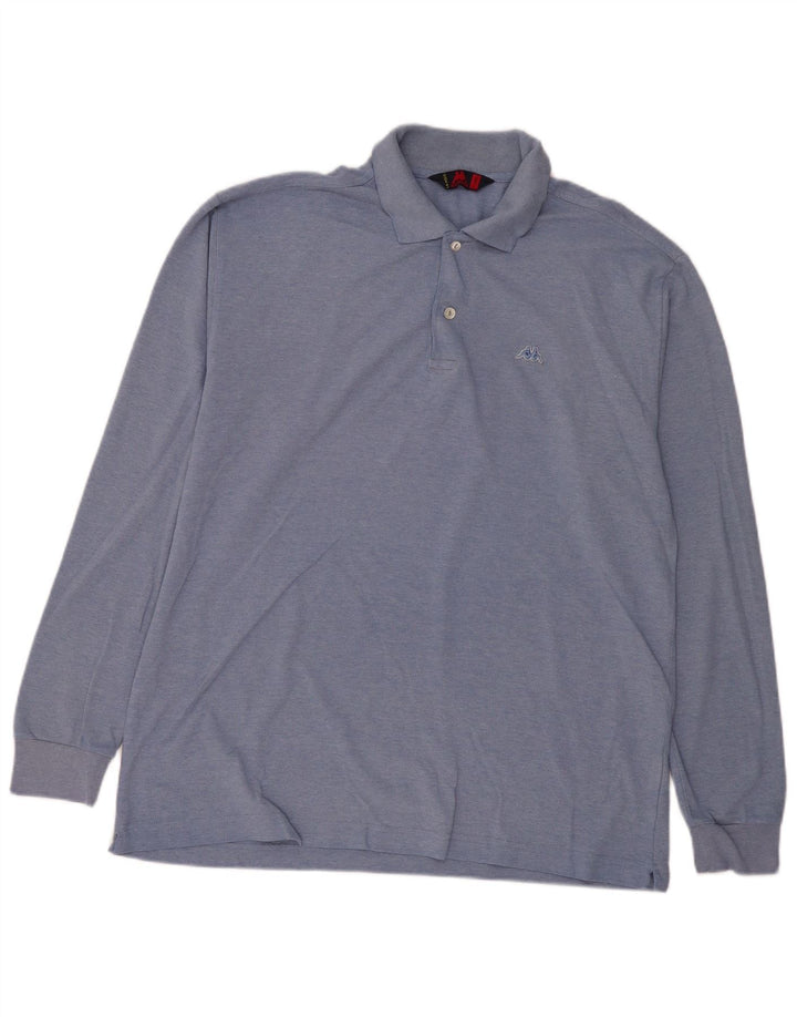 Kappa herre poloshirt XL blå bomuld