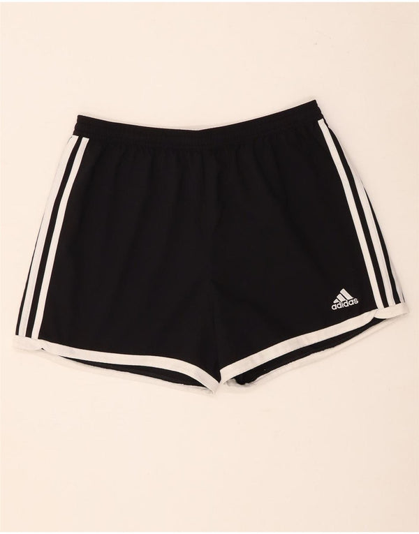 Adidas Womens Climacool Sports Shorts UK 12/14 Medium Black Polyester