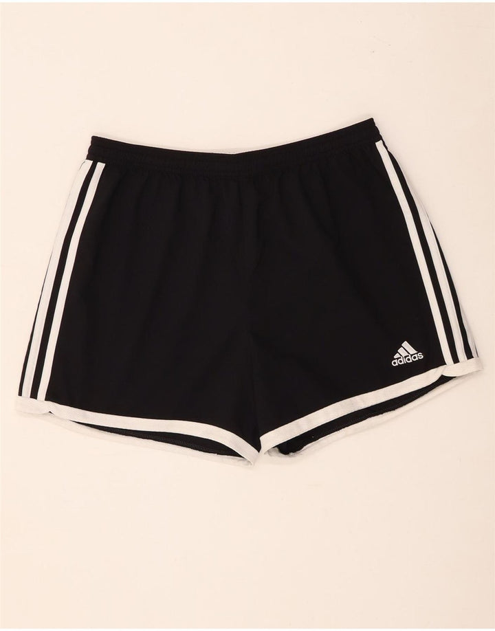 Adidas Womens Climacool Sports Shorts UK 12/14 Medium Black Polyester
