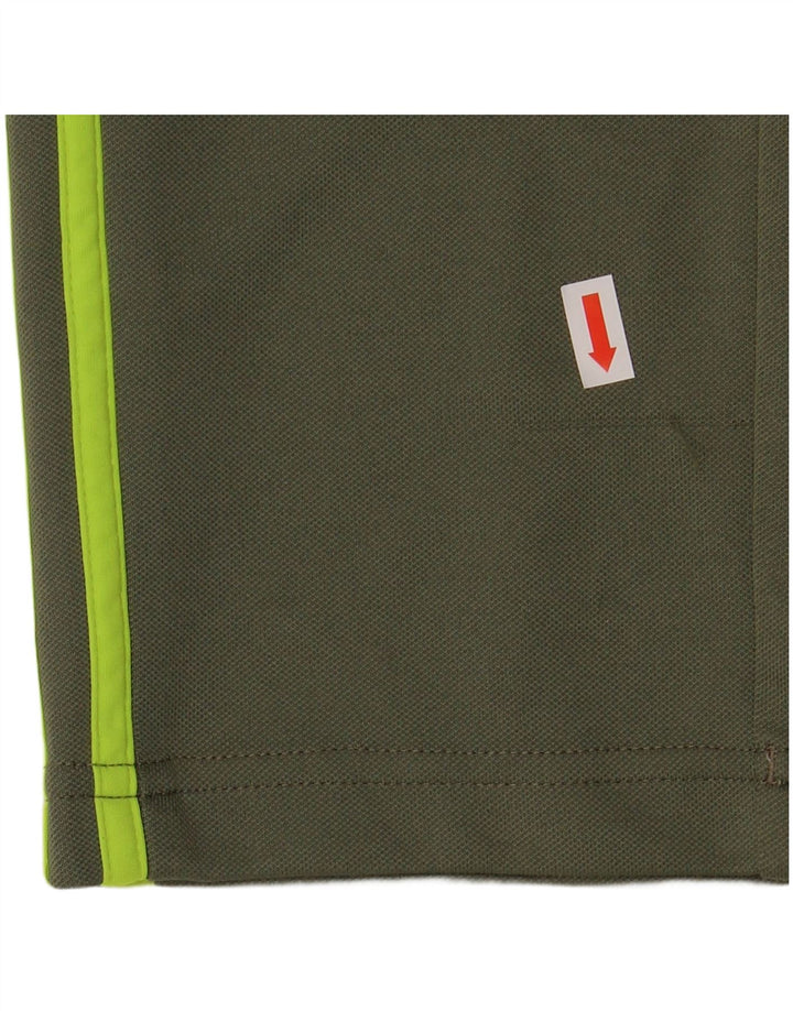 ADIDAS Boys Climalite træningsdragt bukser 11-12 år Khaki Polyester