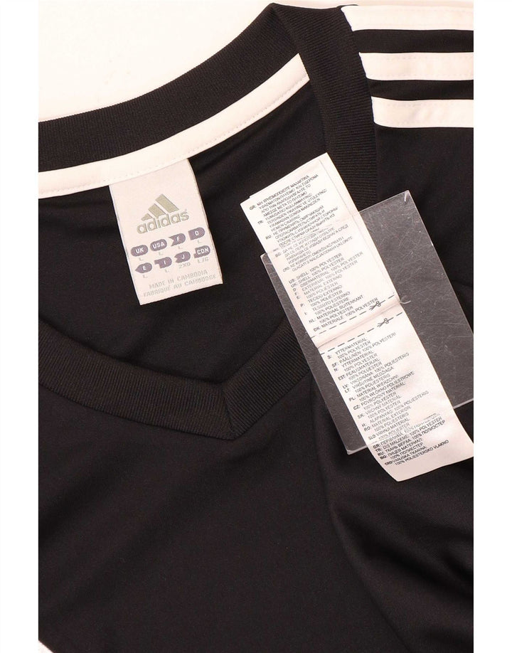 Adidas Herre Climalite T-Shirt Top Stor Sort Polyester