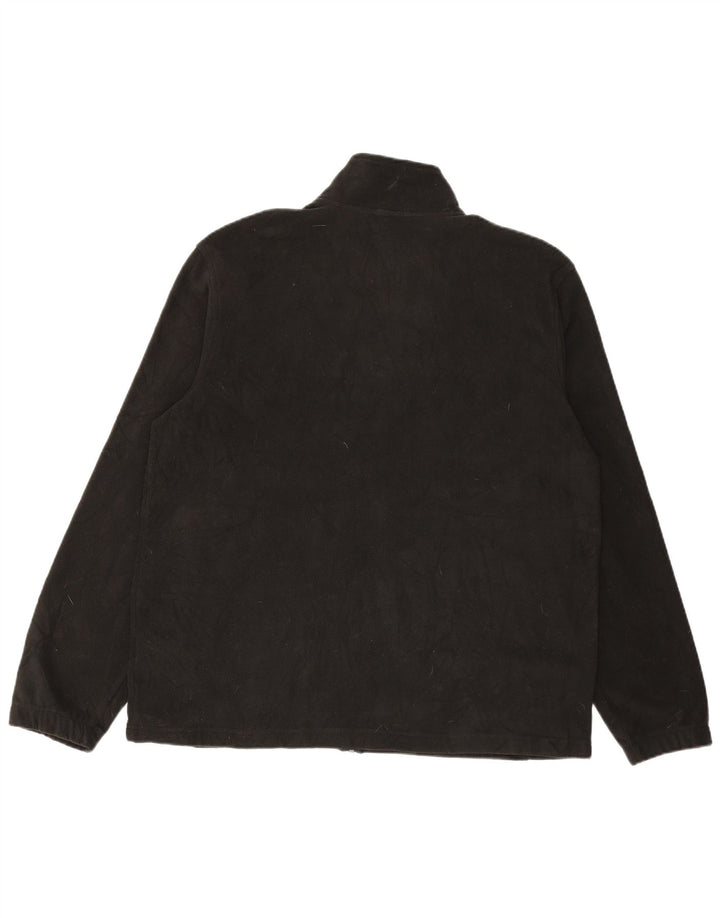 STARTER Fleecejakke til mænd UK 42/44 Stor sort polyester