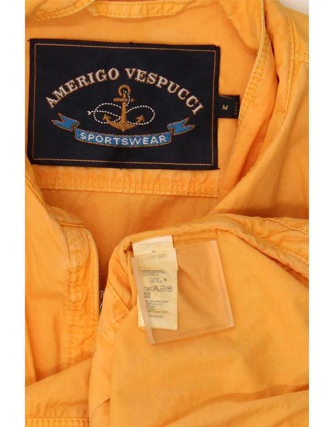 Amerigo Vespucci Bomberjakke til mænd UK 38 Medium Yellow Cotton