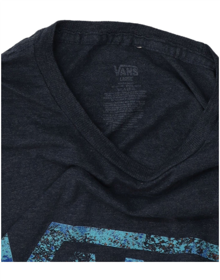VANS Grafisk T-shirt til mænd, stor marineblå