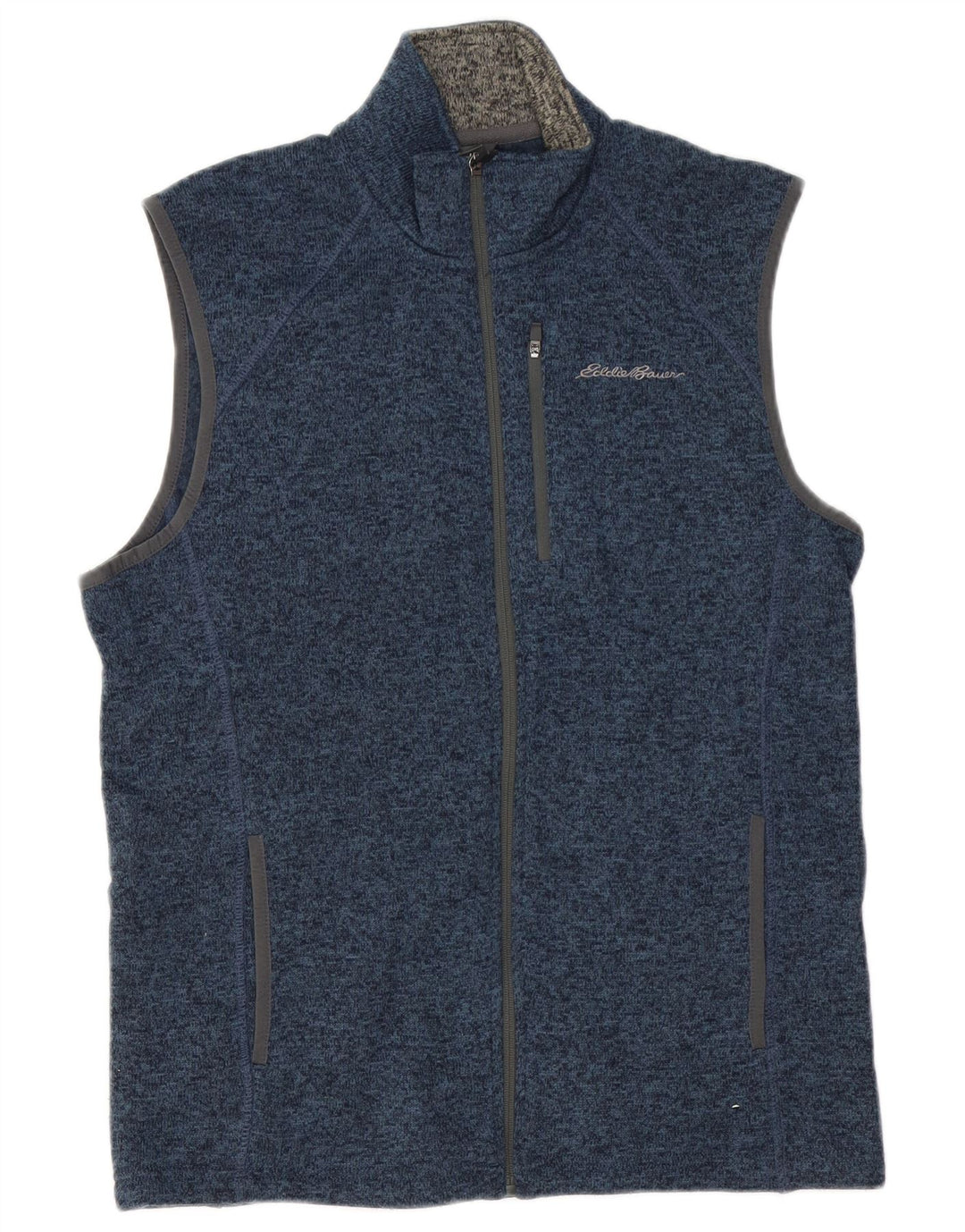 EDDIE BAUER Herre ærmeløs træningsdragt Topjakke Medium Blue Flecked