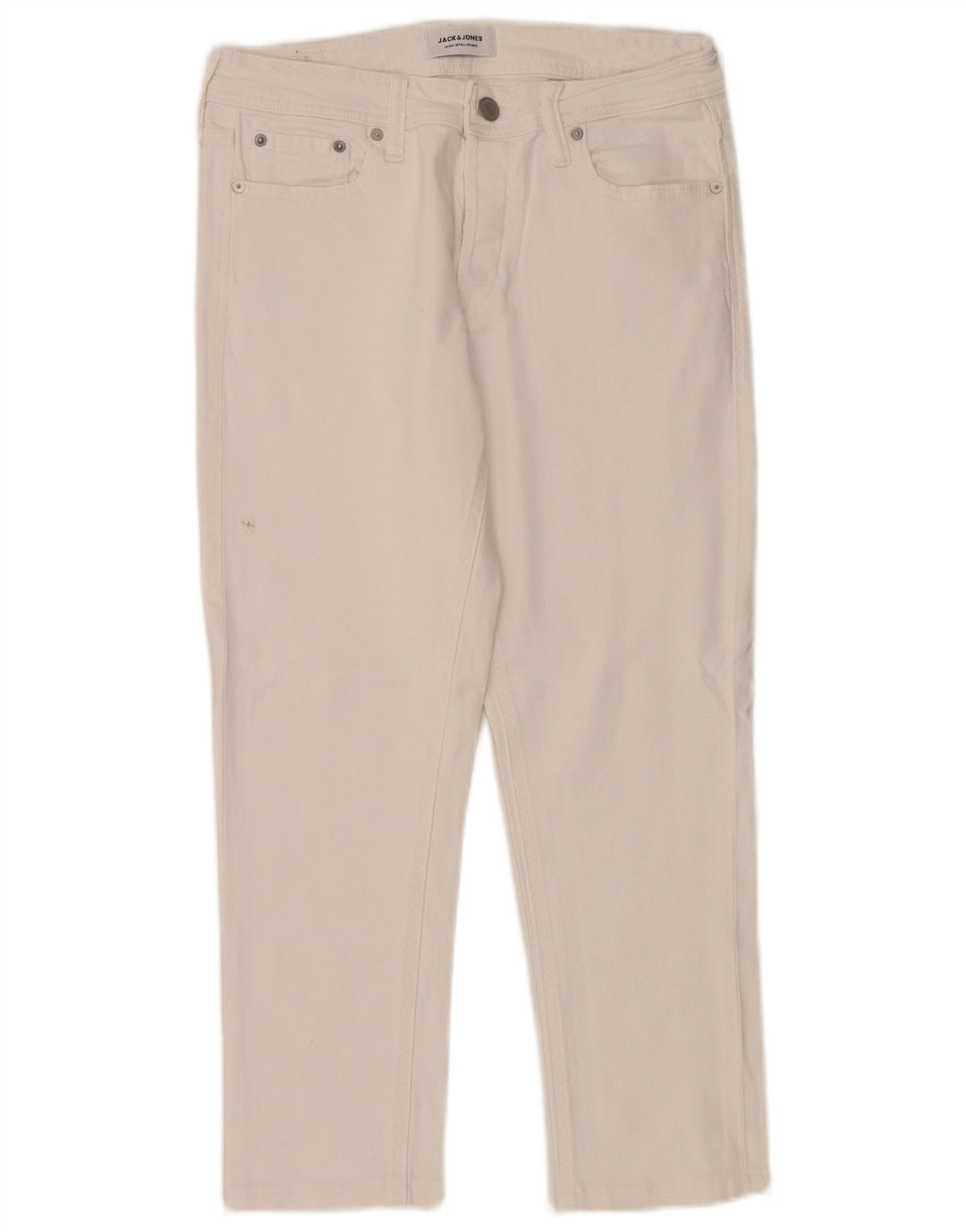 Jack & Jones Herre Slim Jeans W30 L26 Hvid Bomuld