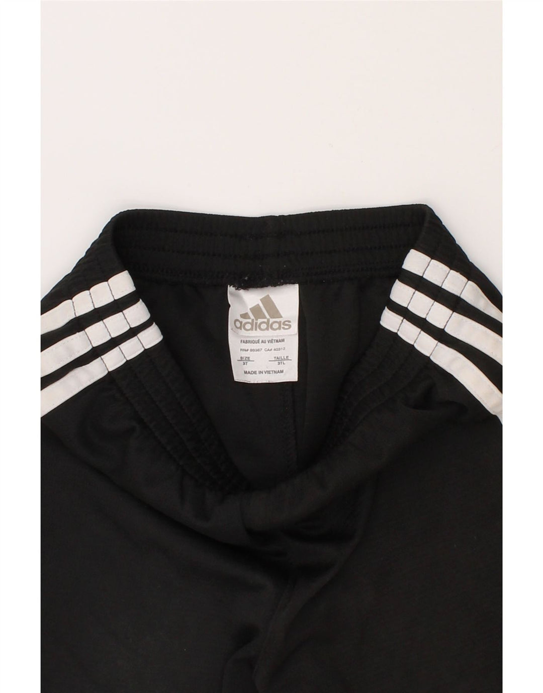 ADIDAS Boys Sport Shorts 2-3 Years Black Polyester Vintage Adidas and Second-Hand Adidas from Messina Hembry 