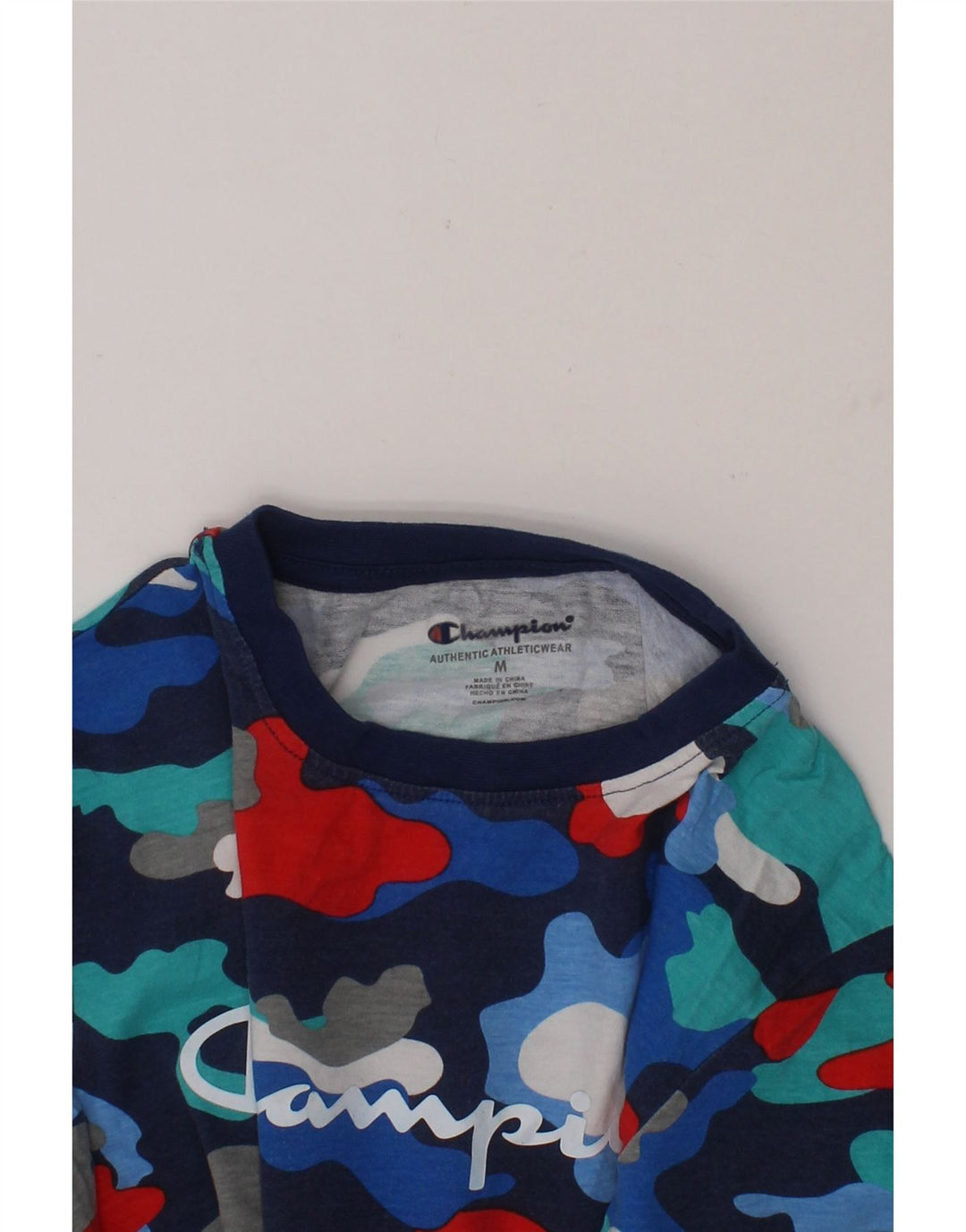 CHAMPION Boys Graphic T-Shirt Top 9-10 Years Medium Multicoloured Vintage Champion and Second-Hand Champion from Messina Hembry 